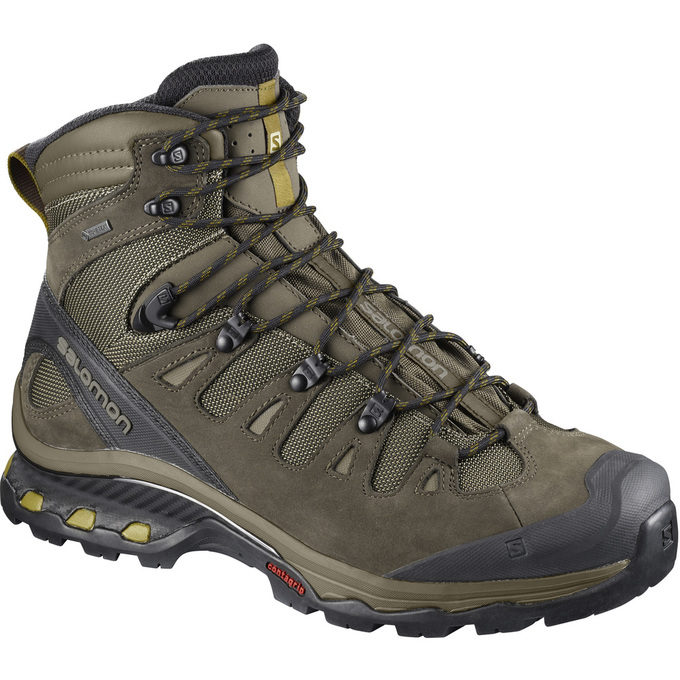 Botas De Montaña Salomon Hombre Marrones Negras - Salomon Argentina QUEST 4D 3 GTX® ,236587-KBR